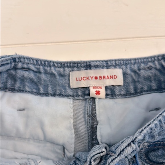 Lucky Brand Liquid Denim Luxe Barrel Cargo Jeans - Picture 3 of 8